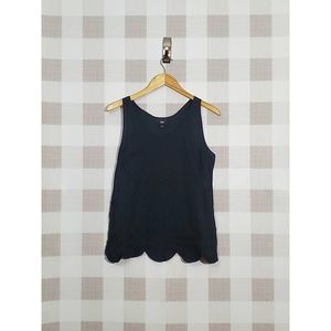 Adorable Scalloped Embroidered Tank